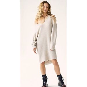 NWT Free People Longline Tunic in periwinkle blue